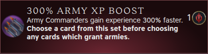 300% Army XP Boost 300% Army XP Boost